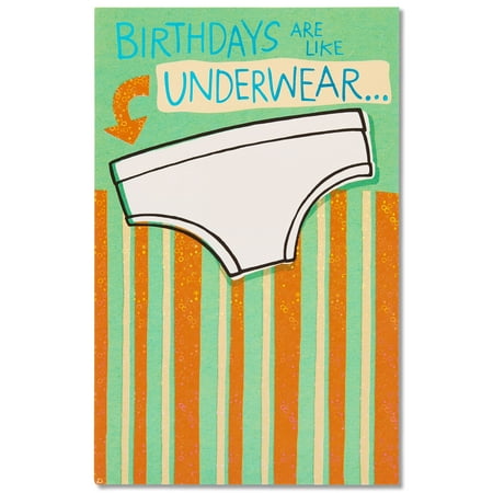 American Greetings Funny Underwear Birthday Card with