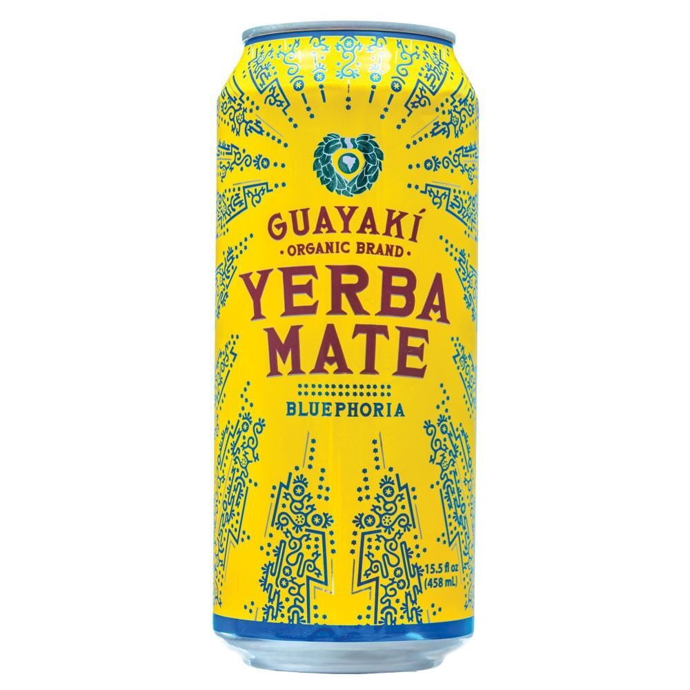 Guayaki Organic Bluphoria Yerba Mate with 140mg Naturally Occurring Caffeine, Certified Organic
