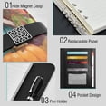 thumbnail image 4 of Leather Notebook with Pen Holder Writing Notepad Includes 100 Pages Lined Journal Birdhouse and Colorful Birds, 4 of 6
