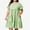 Green, variant on Dress with Short Sleeves Conservative Dress with Pockets Loose Fit Plus Size 2026 Summer Plaid Print Crew Neck Pleated A Line Dresses for Women L-6XL