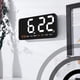 thumbnail image 5 of Injueey Reloj despertador doble ABS con activación de sonido inteligente, retroiluminación y visualización de fecha, reloj de pared Digital Decoración del hogar Estilo 2, 5 of 6