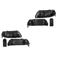 thumbnail image 1 of Par de Faros Pointer 2000 A 2005 Volkswagen Fdo Obscuro P/Halog DEPO ., 1 of 4
