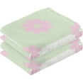 thumbnail image 2 of Pink Flowers Towels 2 Piece Washcloth Hand Towels, Highly Absorbent Towels for Bathroom, Hotel, Gym and Spa 28 X 16 Inches, 2 of 7