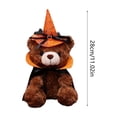 thumbnail image 7 of WYBXZ Brown Pumpkin Bear Plush, 11.81IN Soft Stuffed Animal, Lint-Free Halloween Plush Toy, Rustic Fall Harvest Home Decor Accent, 7 of 7