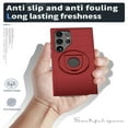 thumbnail image 4 of SaniMore Case for Samsung Galaxy S21 Ultra, Kickstand Holder, Magnetic Car Mount, Function Slim Fit Protection Shockproof Anti-fall Magnetic Heavy Duty Protective Cover for Galaxy S21 Ultra, Red, 4 of 6