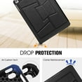 thumbnail image 6 of Fintie TPU Case for iPad 9.7 inch 6th / 5th 2017 Gen & iPad Air 2 / iPad Air - Shockproof Rugged Cover, Black, 6 of 7