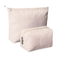 thumbnail image 1 of Set de bolsas de maquillaje Huhumy Cute Cosmetic Pouch para mujer, color caqui, 1 of 7