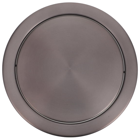 AURARMLET Stainless Steel Garbage Can Cover in Minimalist Light Grey, 1 Piece