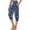 Navy, variant on OSOLU Solid Color Capris For Women Casual Pants High Waist Bottom Drawstring Joggers Casual Pants Trousers Daily Relaxed Fit Breathable Bottoms