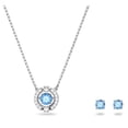 thumbnail image 3 of Swarovski Una Rhodium Plated And Zirconia Necklace And Earrings Set 5480485 For Women, 3 of 5