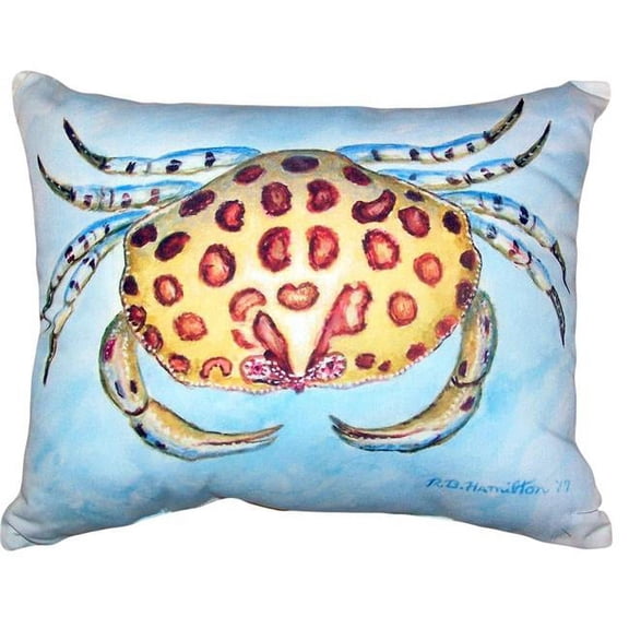 Betsy Drake Interiors Calico Crab No Cord Pillow 16x20