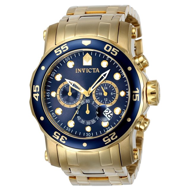 Invicta Men's Pro Diver 23651 Gold Stainless-Steel Japanese Chronograph Diving Watch