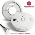 thumbnail image 3 of Kidde Hard-Wired w/Battery Back-up Photoelectric Smoke and Carbon Monoxide Detector, 3 of 14