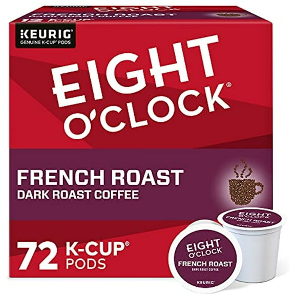 Eight Oclock Coffee French Roast, Single-Serve Coffee K-Cup Pods, Dark Roast, 72 Count