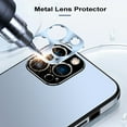thumbnail image 2 of Dteck Slim Fit for iPhone 14 Pro Max Case Lightweight Matte Frosted Hard PC Cover Phone Case with Metal Camera Lens Protector for iPhone 14 Pro Max, Blue, 2 of 4
