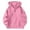 Pink, variant on Unisex Zip Up Hooded Sweatshirt Loose Fit Streetwear Pullover Comfortable Casual Fashion Outerwear For Everyday Wear