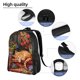 thumbnail image 5 of Fotbe Sleeping Cat Flowers Mochila de Viaje para Laptop, Mochila Ejecutiva Delgada y Resistente 15.6", 5 of 8