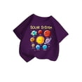 thumbnail image 4 of T-shirt Graphique Mignon à Col Rond et Manches Courtes pour Filles, T-Shirt d'Été Décontracté pour Enfants, Haut à Manches Longues avec Soutien-Gorge Intégré, Tenues pour Tout-Petits, Chandails à Capuchon Courts pour Filles, Haut Fin, 4 of 4