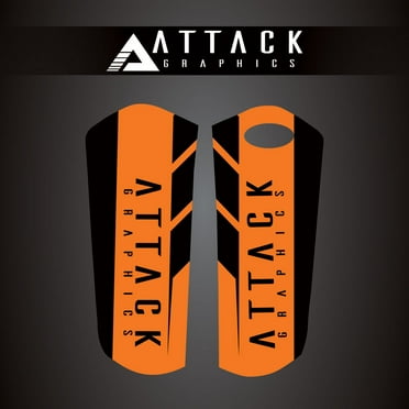 Attack Graphics Renegade Lower Fork Guard Decal Orange for KTM 450 EXC-F Six Days 2017-2019