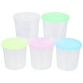 thumbnail image 2 of Miangastore 12Pcs Tall Betta Cups with Lids Random Color Plastic Cup for Fish Farming 8x7.7in, 2 of 8