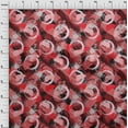 thumbnail image 4 of oneOone Cotton Poplin Twill Red Fabric Abstract Craft Projects Decor Fabric Printed By The Yard 56 Inch Wide, 4 of 5