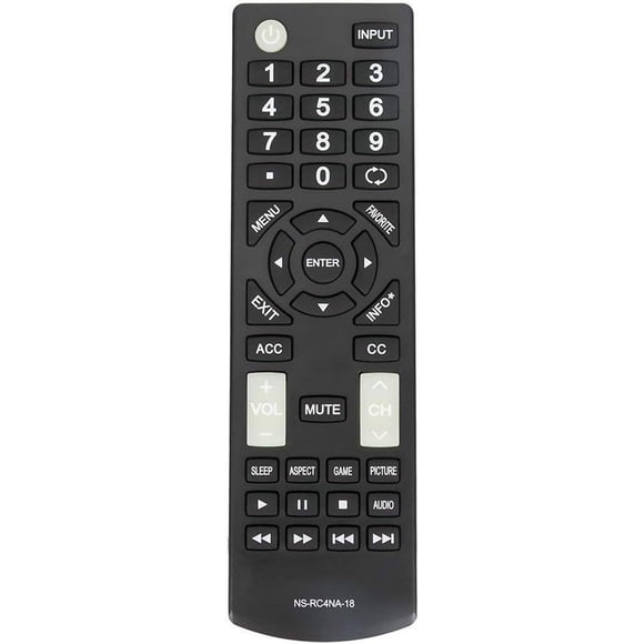 Remote Control for Insignia TV NS-RC4NA-18 NS-32D311NA17 NS-55D420NA18 NS-50D510NA17
