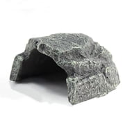Reptile Hideout Rock,Tortoise Hide Cave,Resin Rock,Lizards Hideaway,Turtle Basking Platform,Reptiles Habitat Decor Tank Accessories for Bearded Dragon Gecko Snakes Chameleon Frogs