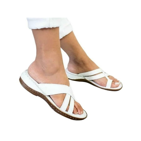 flat sandals slip on