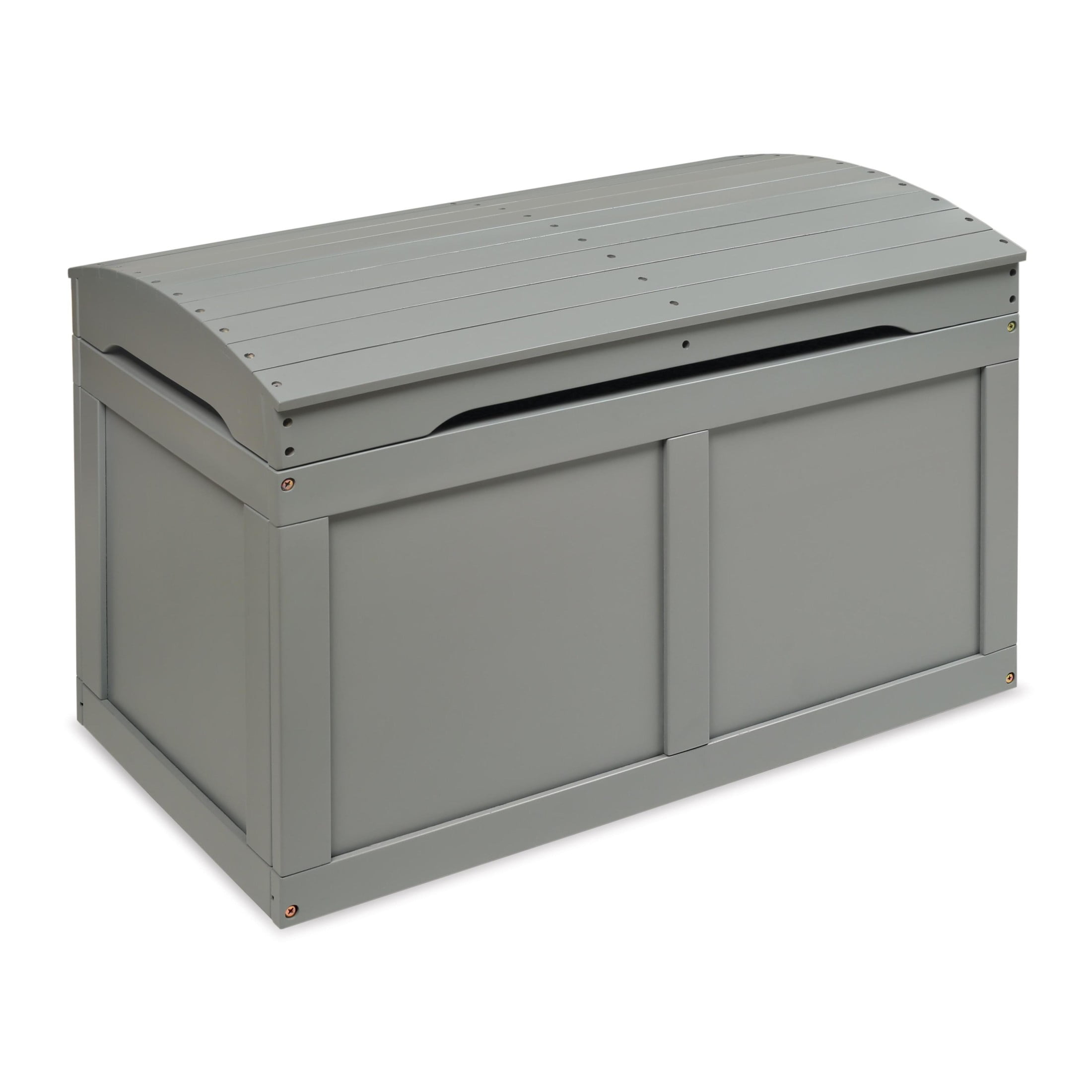 Badger Basket Child's Wooden 25 gal Barrel Top Toy Chest,  Gray