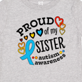thumbnail image 4 of Inktastic Proud of My Sister Autism Awareness Boys or Girls Baby T-Shirt, 4 of 5