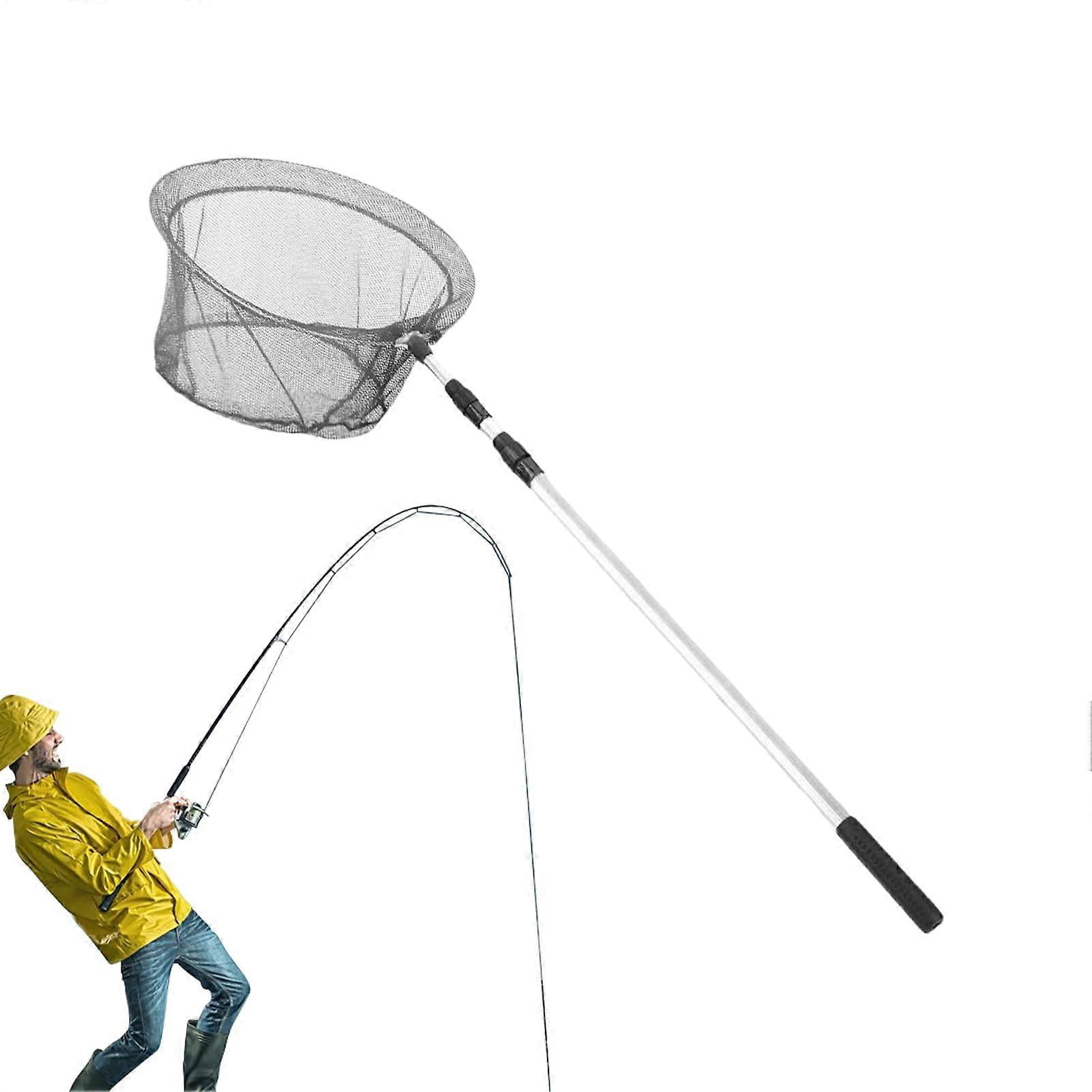 ego rubber fishing net Large 22-Deep Head Net Mesh Bag Ego Reach-Rubber Net