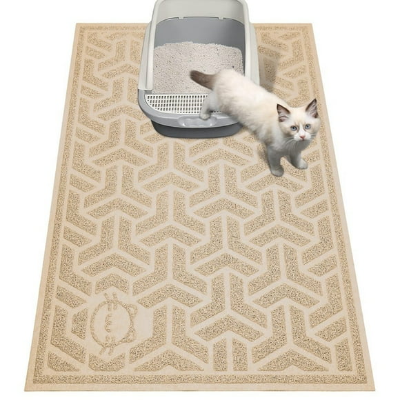 Cat Litter Mat, Litter Trapping Mat Soft on Kitty Paws, A