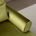 thumbnail image 4 of GDF Studio Velvet Upholstered Accent Chair, with Pillow Wood Frame and Legs, Green, 4 of 12