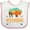 White and Pink, variant on Inktastic Wyoming Vacation Buffalo Silhouette Boys or Girls Baby Bib