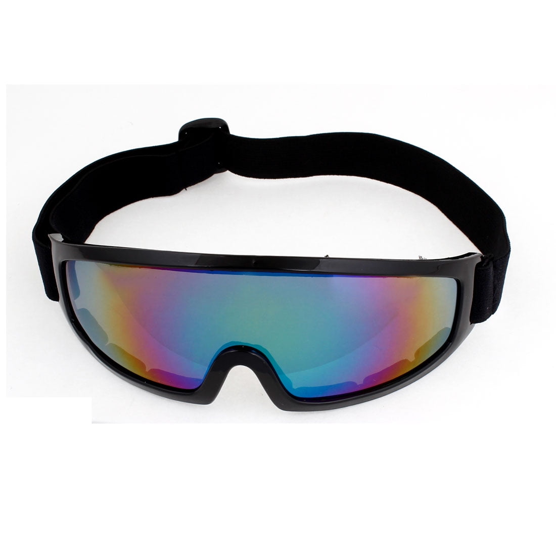 Unisex Outdoor Sports Colorful Lens Black Rim Ski Goggles Eyeglasses Eyewear by
