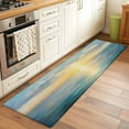 thumbnail image 3 of Ocean Sunset Runner Rug 2x6 FT, Non Slip Hallway Carpet, Blue Sky Sea Minimalist Abstract Art Washable Soft Floor Carpet Throw Runner Carpet Long Rug for Entryway Kitchen Bedside Sliding Door, 3 of 9