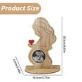 thumbnail image 3 of Picture Frame Wooden Display Baby Keepsake Holder Rustic Design 8.07x5.71x2.44 Inches Clear Glass Front Pregnancy Announcement Home Desk, 3 of 5