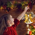 thumbnail image 4 of Fiudx Decoraciones navideñas para interiores Campanas navideñas decorativas colgantes para ambiente navideño, adornos para árboles de Navidad, campanas, 4 of 6