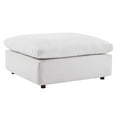 thumbnail image 3 of Modway Commix Down Filled Overstuffed Performance Velvet Ottoman in White, 3 of 8