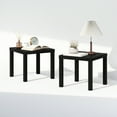 thumbnail image 5 of Furinno Classic Homey Square Nightstand, Bedside Tables, Set of 2, Black, 5 of 6