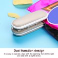 thumbnail image 3 of Mini Handheld Bag Sealer Portable Hand Pressure Heat Sealing Machine with Hook for Food Snack, Khaki, 3 of 7