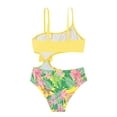 thumbnail image 3 of Zszcpp Baby Girl Bathing Suits Tankinis Fruit Floral Print Holiday Refreshing Thin Swimming Spaghetti Strap Swimsuit Sets Swimwear, 3 of 5