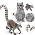 thumbnail image 4 of Neinkie Modèle Animal Simulé Détaillé PVC Forêt Modèle Raccoon pour Enfants, 4 of 9