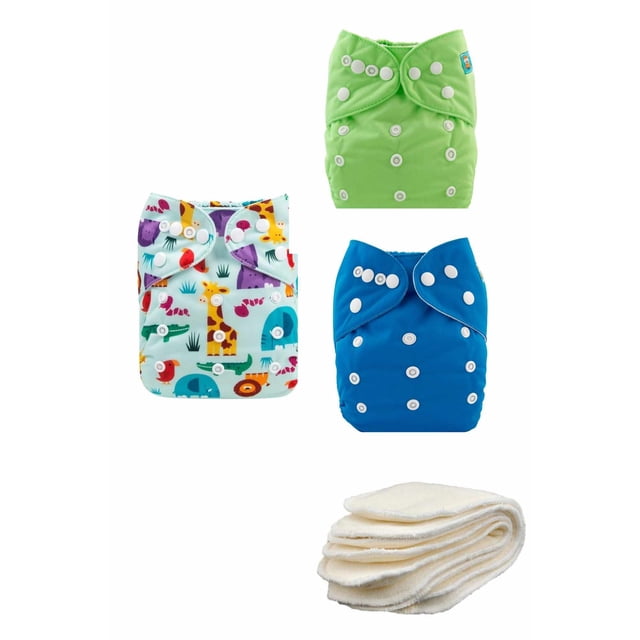 Pañales Ecologicos Reutilizables niño Alva Baby unitalla 3 pz