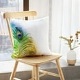 thumbnail image 5 of LALILO Throw Pillow Covers Beautiful Exotic Peacock Feather Cushion Cover 18" x 18", 1002 Pack, 5 of 6