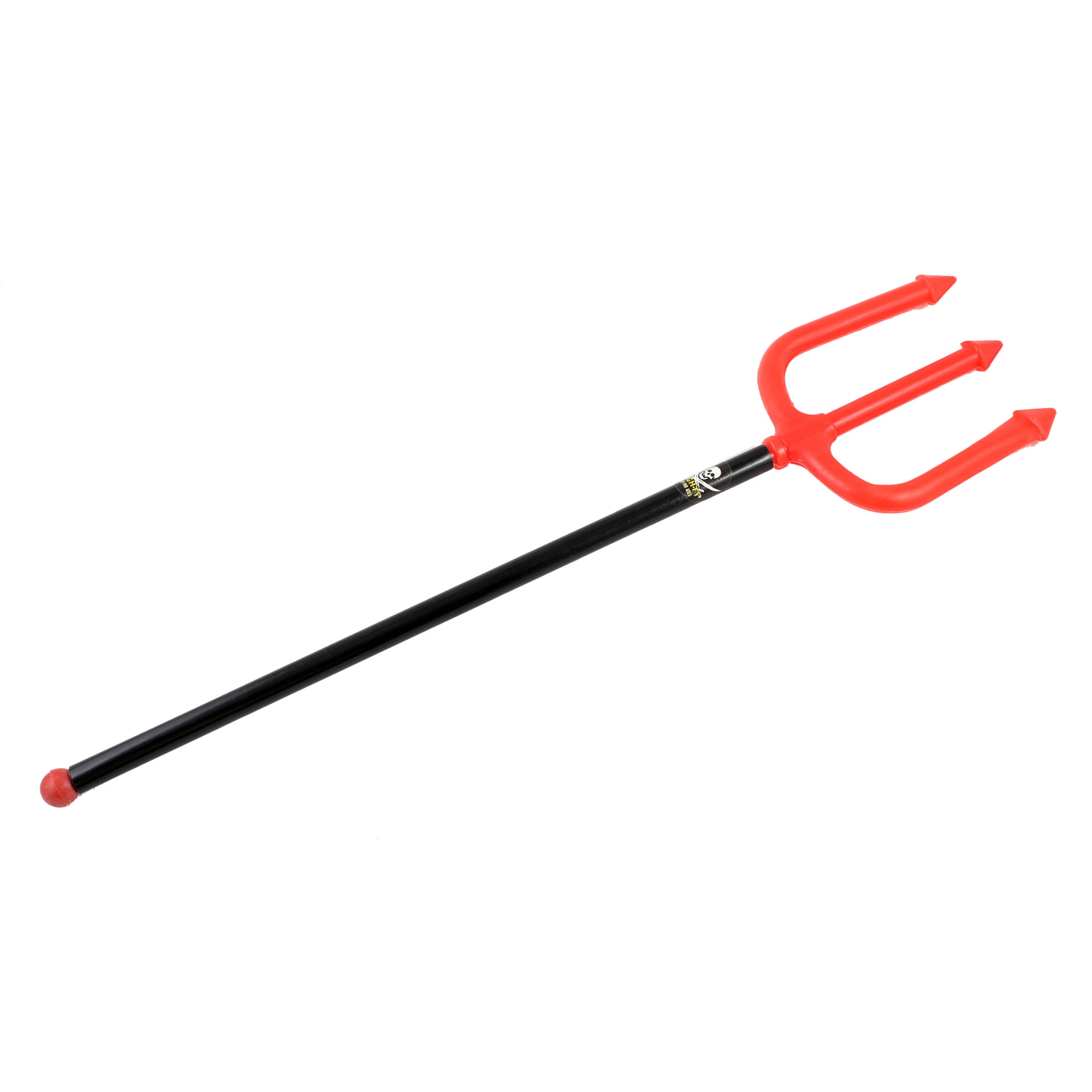 Halloween Fancy Dress Accessory for Kids and Adults Devil Costume Glittery Black and Red Devil Fork 40cm Gothic Trident for Satan Devil Pitchfork