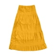thumbnail image 4 of Women's Chiffon White Flowy Skirts Boho Summer Elastic Waisted Pleated A Line Long Skirt for Women plus Size Plaid Skirt XXXL, 4 of 4