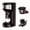 Black, variant on Single Serve Coffee Maker for K Pod, 2-in-1 Coffee Maker Single Serve & Ground Coffee Brewer, Quick Brew 6 to 14oz Brew size Carefree Auto Shut-off Small Coffee Machine for Apartment