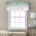 thumbnail image 4 of Bedliving Sage Green Eucalyptus Window Valance for Kitchen Bathroom Laundry Room, 54 x 18 Inch Rod Pocket Short Curtain, 1 Panel, 4 of 9