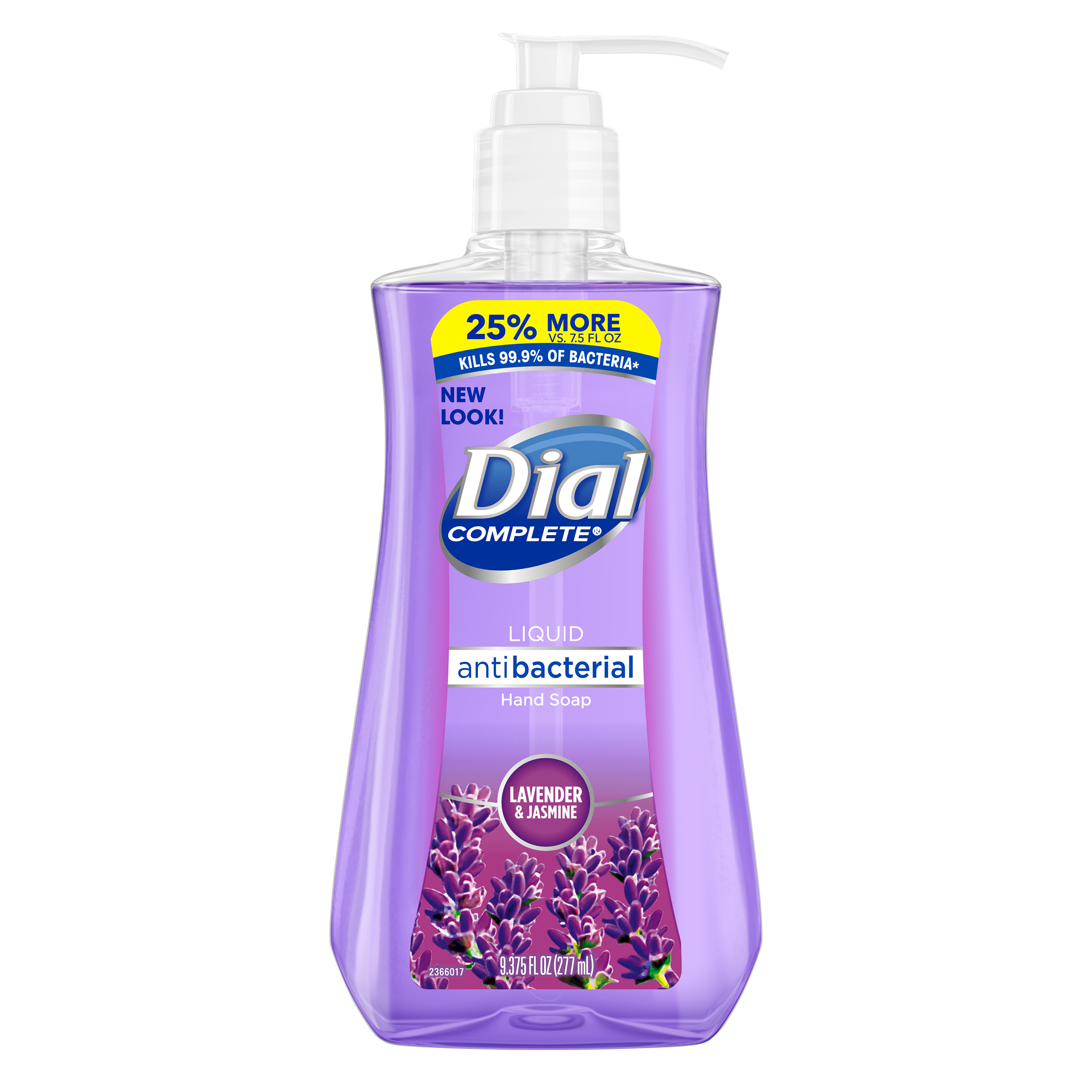 Dial Antibacterial Liquid Hand Soap, Lavender & Jasmine, 9.375 Ounce